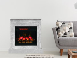 Classicflame Vigo Grijs - Moderne schouw met 3D haard