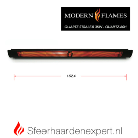 Modern Flames - Quartz Straler  3Kw QUARTZ-60H  ( 152,4  cm )