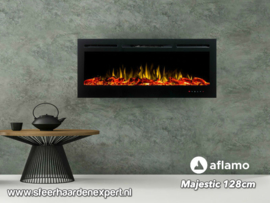 Aflamo Majestic 128cm - Wall Fire Elektrisch