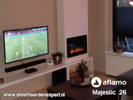 Aflamo Majestic 66cm breed - Elektrische inbouw sfeerhaard