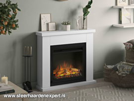 TAGU Frode Pure White met elektrische LED haard