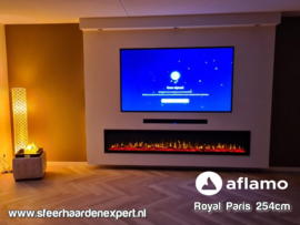 Aflamo RoyalParis 254cm breed Elektrische inbouw haard