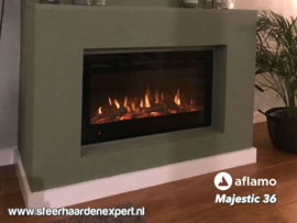 Aflamo Majestic 92cm breed - Elektrische inbouw sfeerhaard