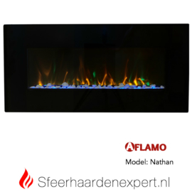 Aflamo Nathan - Elektrische Multicolor LED wandhaard voor aan de muur