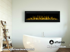 Aflamo Majestic 165cm - Wall Fire Elektrisch