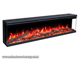 Aflamo UNIQUE PRO 180 cm Elektrische Haard – 3D Vlameffect, Geluidseffecten, Smart App en Verwarming