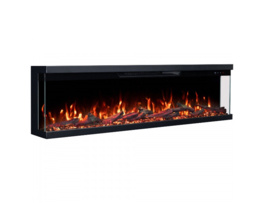 Triple 183cm driezijdige 3D haard met 3 kanten glas