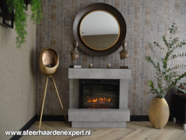 Dimplex Avalone Grijs - Schouw met XHD LED haard