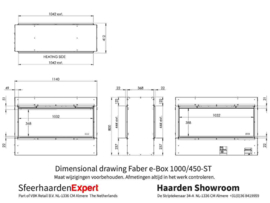 Faber e-Box Doorkijk - elektrische haard