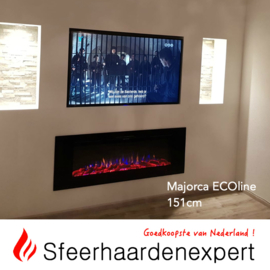 e-Fire Majorca ECOline 151cm - Elektrische sfeerhaard inbouw