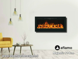 Aflamo Majestic 114cm - Wall Fire Elektrisch