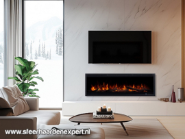 Aflamo Royal 3D Highline 140cm - Elektrische Inbouwhaard