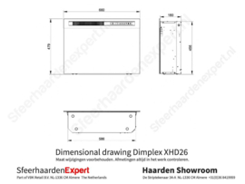 Dimplex XHD26 - Elektrische sfeerhaard