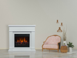 Classicflame Jupiter Wit - Schouw met 3D haard