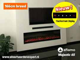 Aflamo Majestic 65 (166cm breed) - Elektrische inbouw sfeerhaard