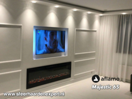 Aflamo Majestic 65 (166cm breed) - Elektrische inbouw sfeerhaard