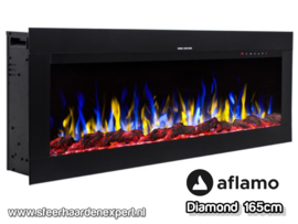 Aflamo Diamond 165cm - Inbouw haard elektrisch