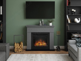 Tagu Larsen Grijs - Schouw met elektrische haard Powerflame-One