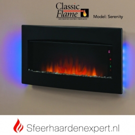 ClassicFlame Serenity wand of hang elektrische sfeerhaard