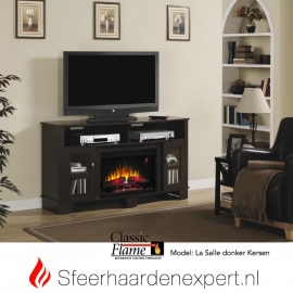 TV meubel Classicflame La Salle met sfeerhaard, kleur Kersen