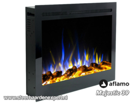 Aflamo Majestic 77cm breed - Elektrische inbouw sfeerhaard