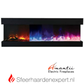 Amantii - Driezijdige elektrische inbouw sfeerhaard Tru-View 50  127 x 36