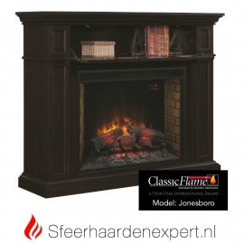 Classicflame schouw Jonesboro Espresso met elektrische sfeerhaard CF33