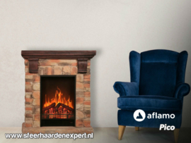 Aflamo Pico - Stenen schouw ombouw met elektrische sfeerhaard LED50