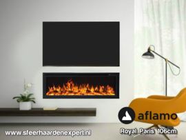 Aflamo RoyalParis 107cm breed Elektrische inbouw haard