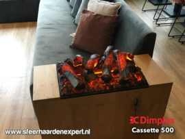 Dimplex Cassette 500 + Houtset 50cm-  Elektrische waterdamp haard