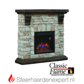 Classicflame schouw ombouw Pioneer met elektrische sfeerhaard CF18