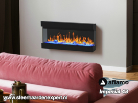 Aflamo Imperial 43 | 110cm - Elektrische haard driezijdig