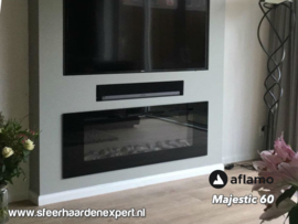 Aflamo Majestic 60 (152cm breed) - Elektrische inbouw haard