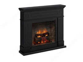 Tagu Larsen Zwart - Schouw met elektrische haard Powerflame-Two