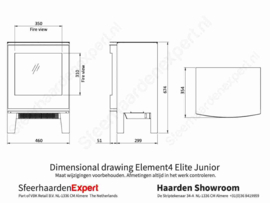 Element4 Elite Junior elektrische haard