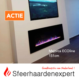 e-Fire Majorca ECOline 151cm - Elektrische sfeerhaard inbouw