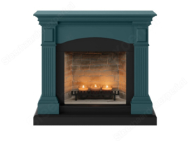 Tagu Magna Turquoise - Schouw met Zenflame haard met kaarsen