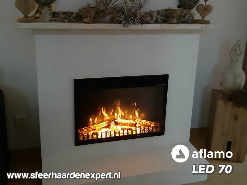 Piraat verslag doen van Ritueel Aflamo LED 70 - Elektrische inbouwhaard 66 x 48cm | Inbouwhaarden |  Sfeerhaarden en schouwen