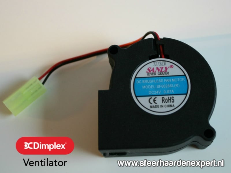 Ventilator Opti-Myst® waterdamp haard Faber Dimplex Onderdelen Sfeerhaarden en schouwen