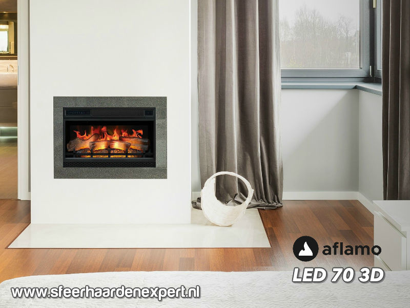 Aflamo LED70-3D - Elektrische haard met 3D vlam