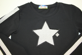 Shirt silver star 104-140