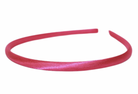 Diadeem / Haarband 7 mm satijn kleur fuchsia