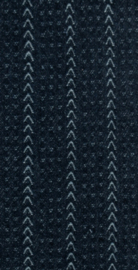 Dark blue denim met visgraat streepje (Stenzo), per 25 cm