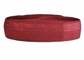 Elastisch band bordeaux-rood 16 mm per 0,5 meter