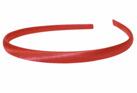 Diadeem / Haarband 10 mm satijn kleur rood