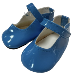 Ballerina lak blauw voor babyborn