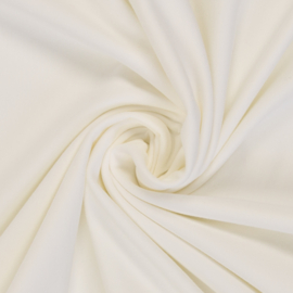 French terry tricot: effen offwhite  (Swafing kleur 009), per 25 cm