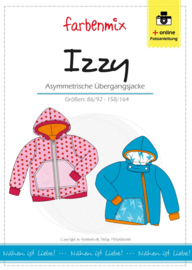 Farbenmix papier patroon tussenjas Izzy  86/92 - 158/164