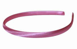 Diadeem / Haarband 10 mm satijn kleur lichtroze/roze