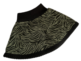 Tricot rokje zebra groen/zwart babyborn pop 43 cm